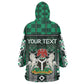 Personalized Nigeria Wearable Blanket Hoodie Eagle With Tribal Patterns