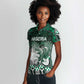 Personalized Nigeria Women Polo Shirt Eagle With Tribal Patterns