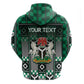 Personalized Nigeria Zip Hoodie Eagle With Tribal Patterns