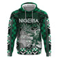 Personalized Nigeria Zip Hoodie Eagle With Tribal Patterns