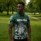 Personalized Nigeria Zipper Polo Shirt Eagle With Tribal Patterns