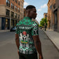 Personalized Nigeria Zipper Polo Shirt Eagle With Tribal Patterns