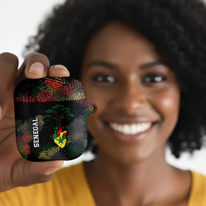 Senegal AirPods Case Heart Baobab Art Grunge Style