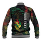 Personalized Senegal Baseball Jacket Heart Baobab Art Grunge Style