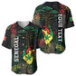 Personalized Senegal Baseball Jersey Heart Baobab Art Grunge Style