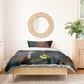Senegal Bedding Set Heart Baobab Art Grunge Style