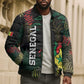 Personalized Senegal Bomber Puffer Jacket Heart Baobab Art Grunge Style