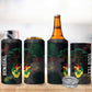 Personalized Senegal 4 in 1 Can Cooler Tumbler Heart Baobab Art Grunge Style