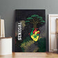 Senegal Canvas Wall Art Heart Baobab Art Grunge Style