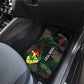 Personalized Senegal Car Mats Heart Baobab Art Grunge Style