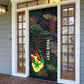 Personalized Senegal Door Cover Heart Baobab Art Grunge Style
