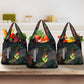 Senegal Grocery Bag Heart Baobab Art Grunge Style