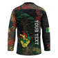 Personalized Senegal Hockey Jersey Heart Baobab Art Grunge Style