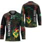 Personalized Senegal Hockey Jersey Heart Baobab Art Grunge Style