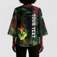 Personalized Senegal Kimono Sleeve Blouse Heart Baobab Art Grunge Style