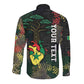 Personalized Senegal Long Sleeve Button Shirt Heart Baobab Art Grunge Style