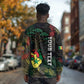 Personalized Senegal Long Sleeve Shirt Heart Baobab Art Grunge Style