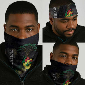 Senegal Neck Gaiter Heart Baobab Art Grunge Style