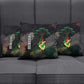 Senegal Pillow Cover Heart Baobab Art Grunge Style
