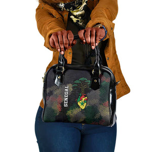 Senegal Shoulder Handbag Heart Baobab Art Grunge Style