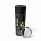 Personalized Senegal Skinny Tumbler Heart Baobab Art Grunge Style
