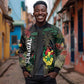 Personalized Senegal Sleeve Zip Bomber Jacket Heart Baobab Art Grunge Style