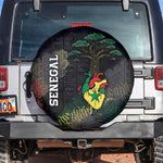 Senegal Spare Tire Cover Heart Baobab Art Grunge Style