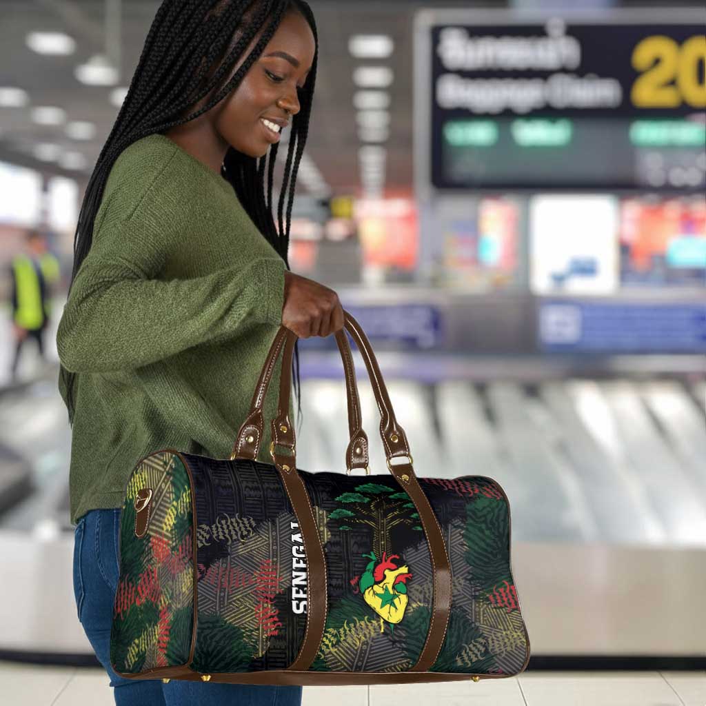 Senegal Travel Bag Heart Baobab Art Grunge Style
