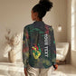 Personalized Senegal Women Casual Shirt Heart Baobab Art Grunge Style