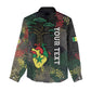 Personalized Senegal Women Casual Shirt Heart Baobab Art Grunge Style