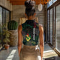 Personalized Senegal Women Sleeveless Polo Shirt Heart Baobab Art Grunge Style