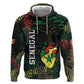Personalized Senegal Zip Hoodie Heart Baobab Art Grunge Style