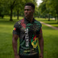Personalized Senegal Zipper Polo Shirt Heart Baobab Art Grunge Style