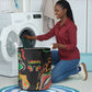African Juneteenth Freedom Day 1865 Laundry Basket Colors Liquid Marble With Broken Chains
