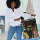 African Juneteenth Freedom Day 1865 Laundry Basket Colors Liquid Marble With Broken Chains