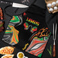 African Juneteenth Freedom Day 1865 Apron Colors Liquid Marble With Broken Chains