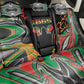 African Juneteenth Freedom Day 1865 Back Car Seat Cover Colors Liquid Marble With Broken Chains