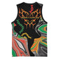 African Juneteenth Freedom Day 1865 Basketball Jersey Colors Liquid Marble With Broken Chains