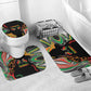 African Juneteenth Freedom Day 1865 Bathroom Set Colors Liquid Marble With Broken Chains