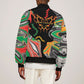 African Juneteenth Freedom Day 1865 Bomber Jacket Colors Liquid Marble With Broken Chains