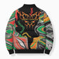 African Juneteenth Freedom Day 1865 Bomber Puffer Jacket Colors Liquid Marble With Broken Chains