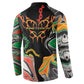 African Juneteenth Freedom Day 1865 Button Sweatshirt Colors Liquid Marble With Broken Chains