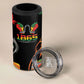 African Juneteenth Freedom Day 1865 4 in 1 Can Cooler Tumbler Colors Liquid Marble With Broken Chains