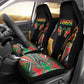 African Juneteenth Freedom Day 1865 Car Seat Cover Colors Liquid Marble With Broken Chains