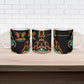 African Juneteenth Freedom Day 1865 Ceramic Mug Colors Liquid Marble With Broken Chains