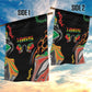 African Juneteenth Freedom Day 1865 Garden Flag Colors Liquid Marble With Broken Chains