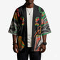 African Juneteenth Freedom Day 1865 Kimono Colors Liquid Marble With Broken Chains