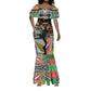 African Juneteenth Freedom Day 1865 Mermaid Dress Colors Liquid Marble With Broken Chains
