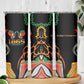 African Juneteenth Freedom Day 1865 Skinny Tumbler Colors Liquid Marble With Broken Chains