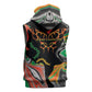 African Juneteenth Freedom Day 1865 Sleeveless Hoodie Colors Liquid Marble With Broken Chains